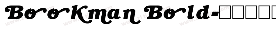 Bookman Bold字体转换